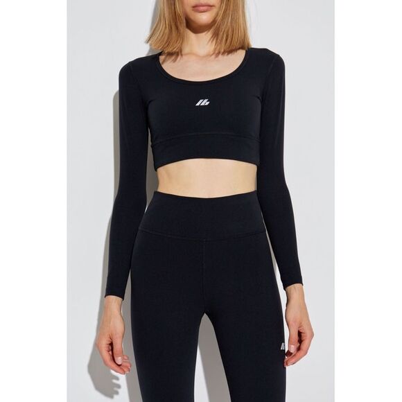 Balenciaga Women Logo Cropped Top - Picture 2 of 5